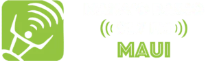 KMNO Mana'o Radio 91.7 FM MAUI logo
