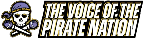 Pirate Radio 92.7 FM and 104.1 FM logo