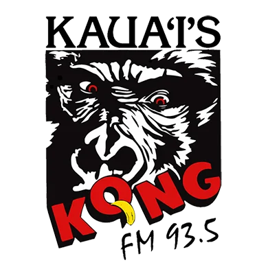 KQNG Kauai's Kong Radio 93.5 FM logo