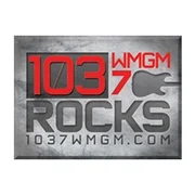 103.7 WMGM logo