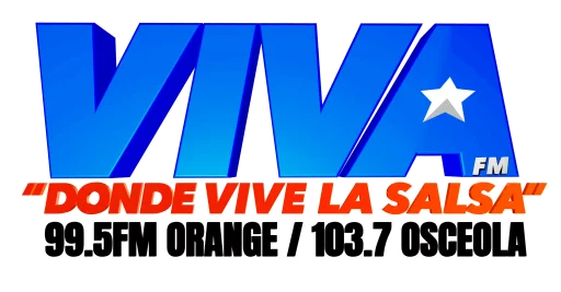 Viva FM Orlando 99.5 Orange County/103.7 Osceola County logo