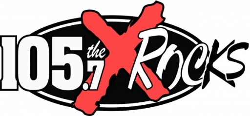 105.7 The X Rocks logo